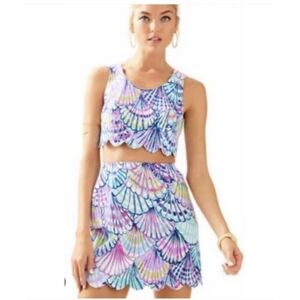 LILLY PULITZER Oh Shello Two Piece Set Size 4 HTF